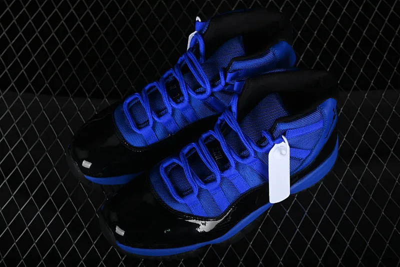 All categories Air Jordan Jordan series basketball shoes Air Jordan 11 Air Jordan 11 Retro AJ11 Joe 11 black and blue high-top basketball shoes CT8012-400